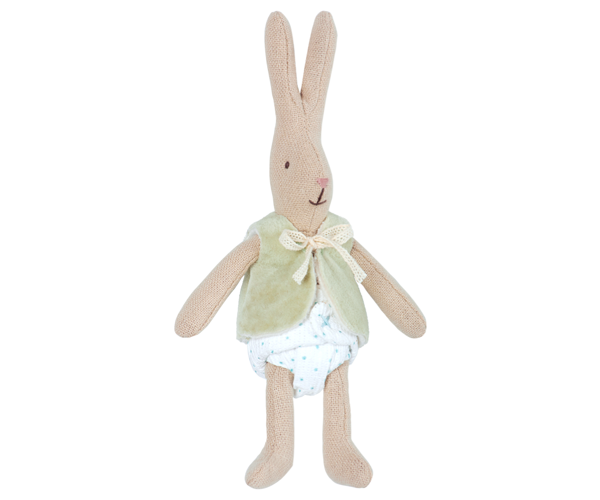 Conejito baby con chaleco (rabbit micro - 16cm) - Miss Coppelia