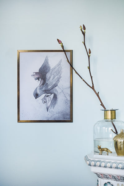 Lámina Flying Sparrow 30x40cm - Miss Coppelia