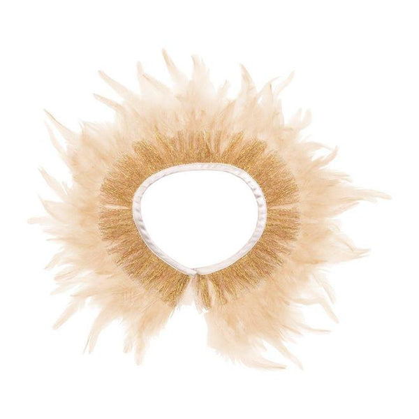 Collar de plumas - melocotón - Miss Coppelia