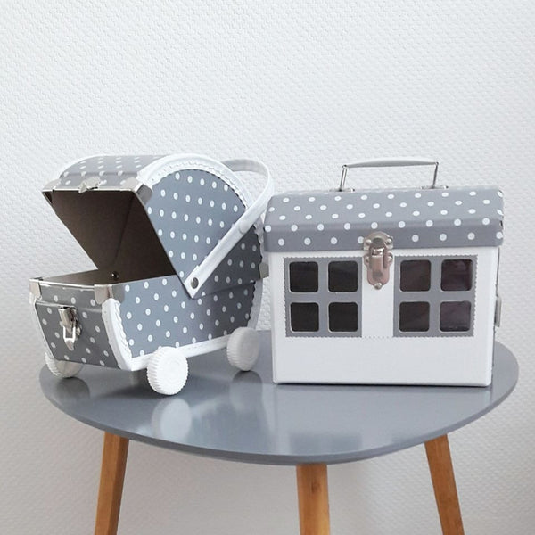 Caja cochecito de muñecos - gris - Miss Coppelia