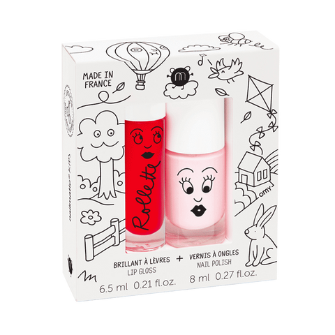 Nailmatic - DUO esmalte y brillo de labios KIDS COTTAGE