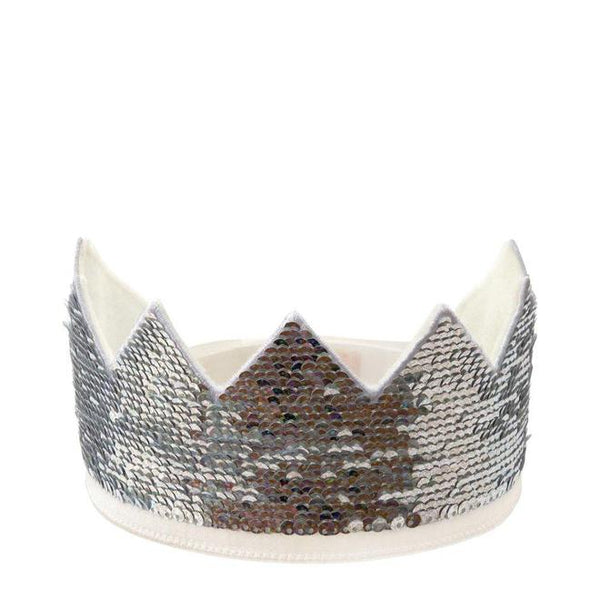 Corona reversible de lentejuelas rosa plata - Miss Coppelia