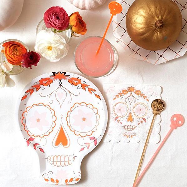 Plato Sugar Skull - calavera - Miss Coppelia