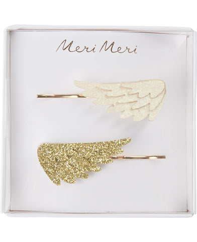 Horquillas - Alas - nacarado y oro - Miss Coppelia
