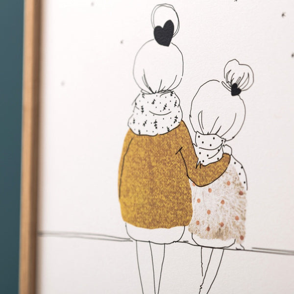 Lámina - Love mum and girl winter - Miss Coppelia