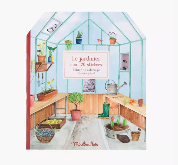 Cuaderno de pegatinas - El jardinero