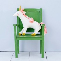 Unicornio - cojín de punto tejido - Miss Coppelia